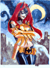 Batgirl watercolor